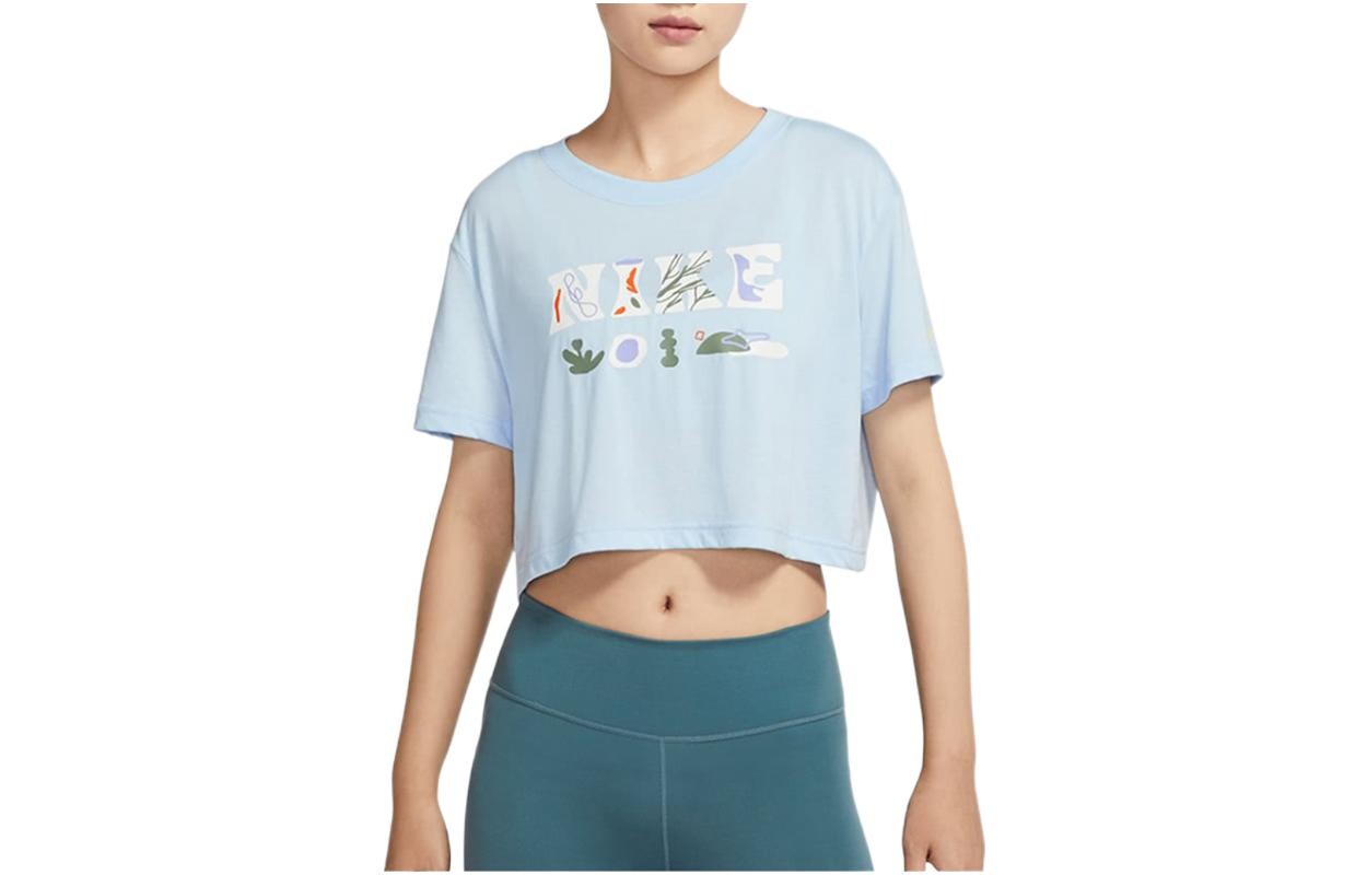 

Женский укороченный топ Nike, цвет Blue