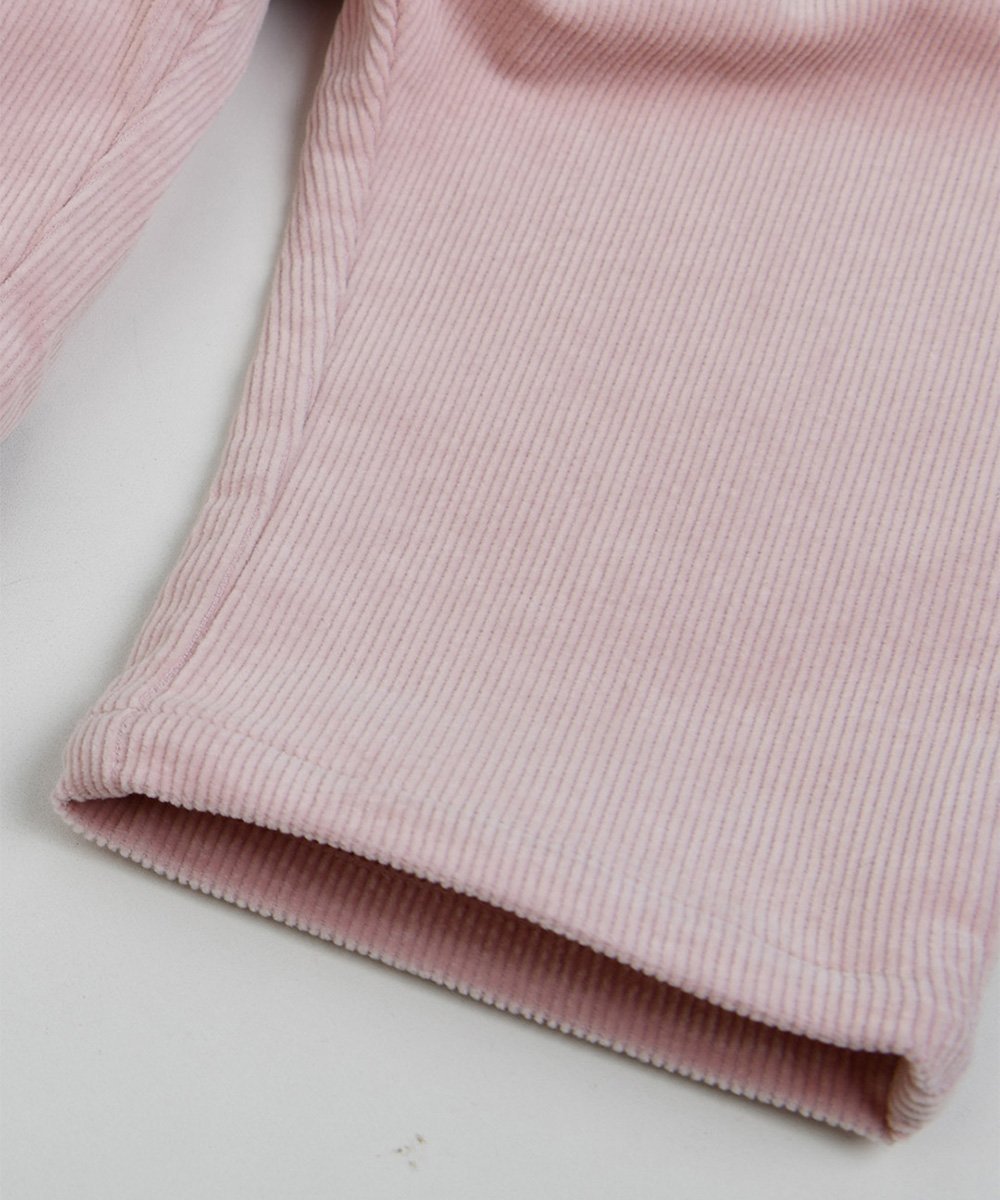 Свободные брюки из розового вельвета Moimoln, Pink — фото 4