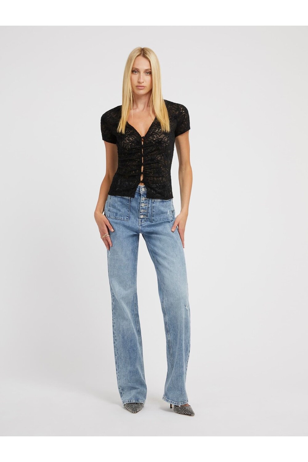 

Женский топ Leila Guess, черный