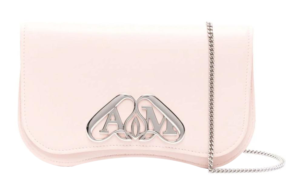 

Сумка через плечо из телячьей кожи женская розовая Alexander McQueen