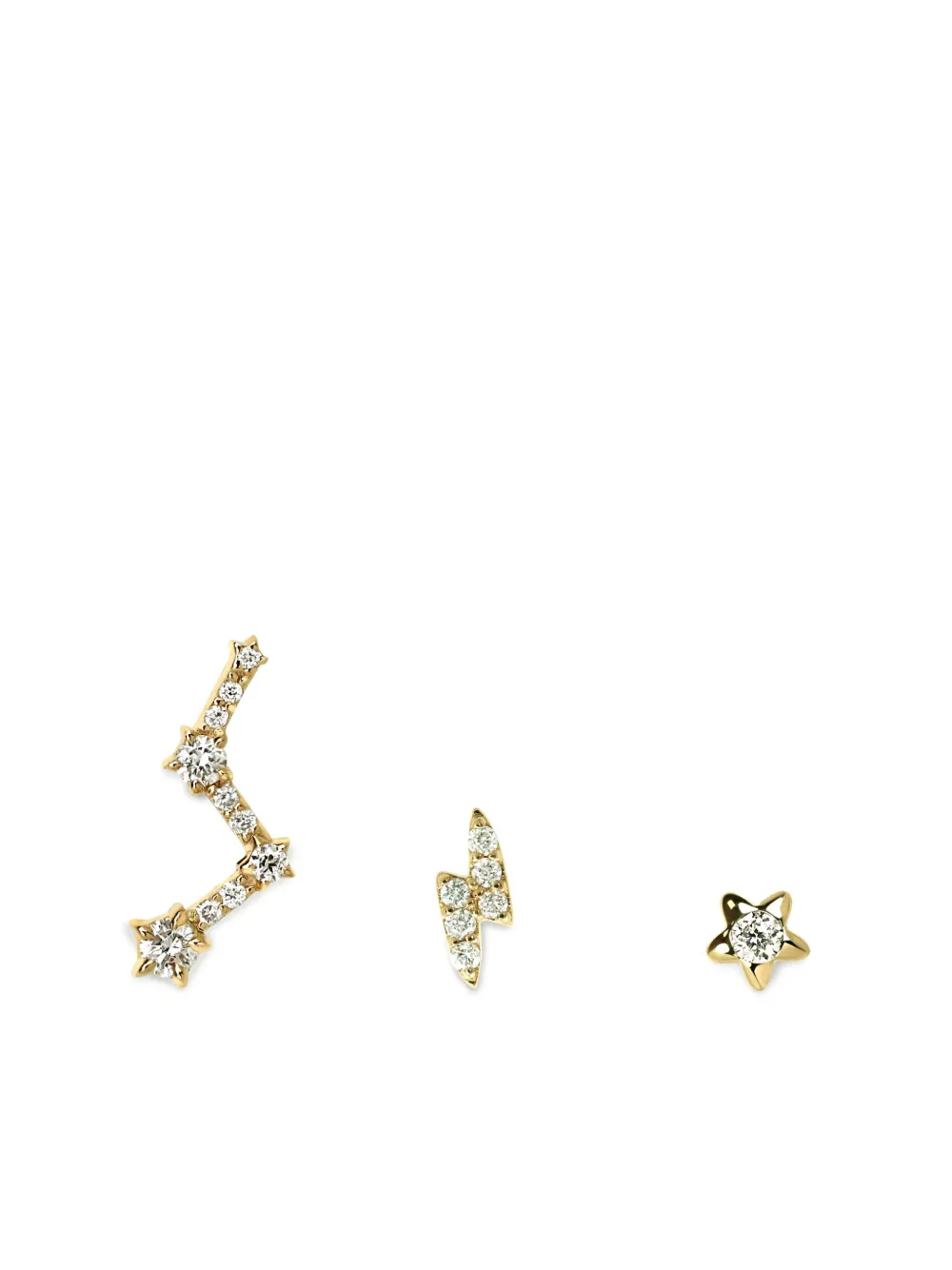 

Серьги Rockstar из желтого золота с бриллиантами Lark & Berry, золотой