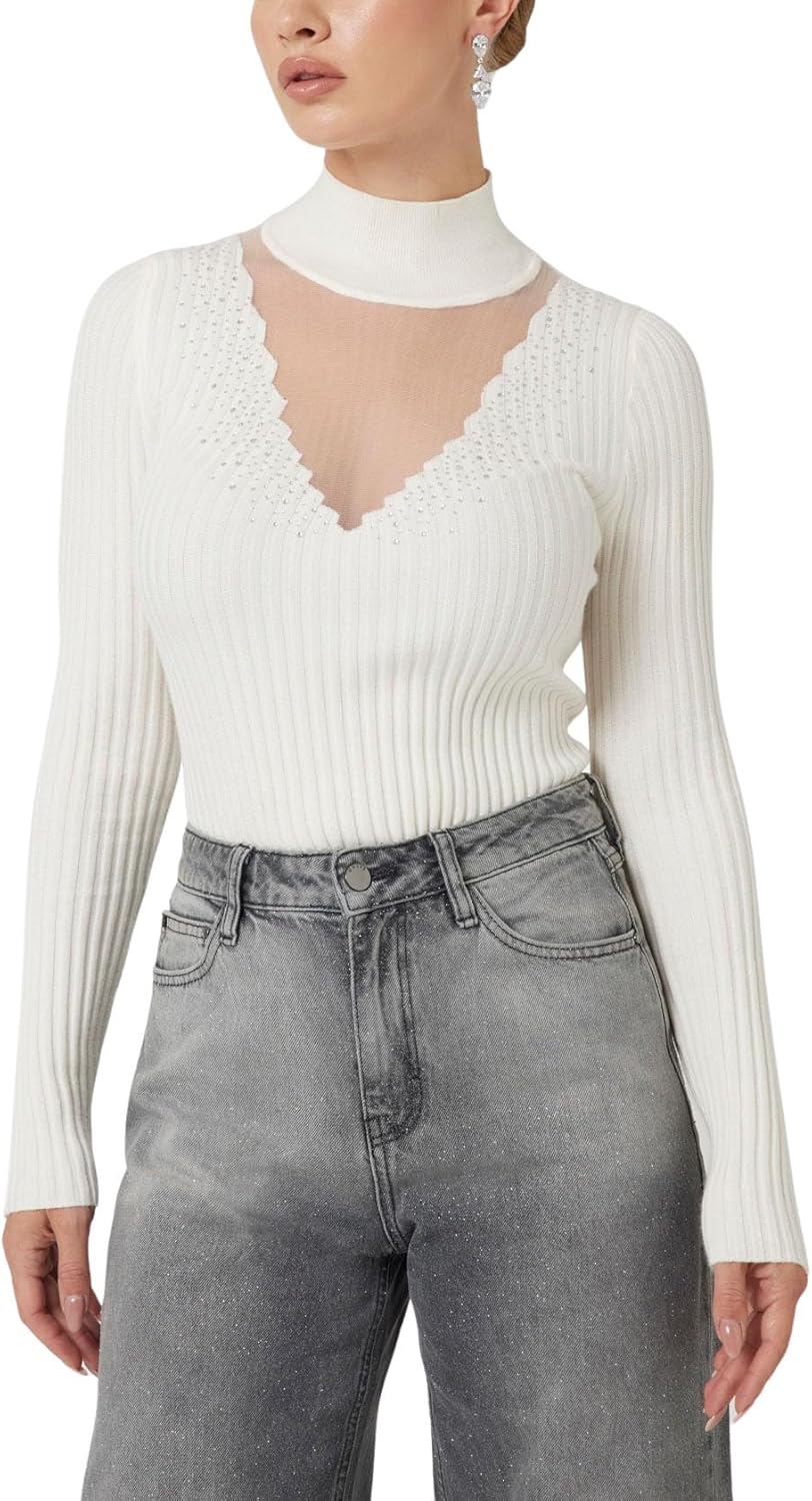 

Женский безрукавный свитер Calista с пайетками GUESS, Jet Black