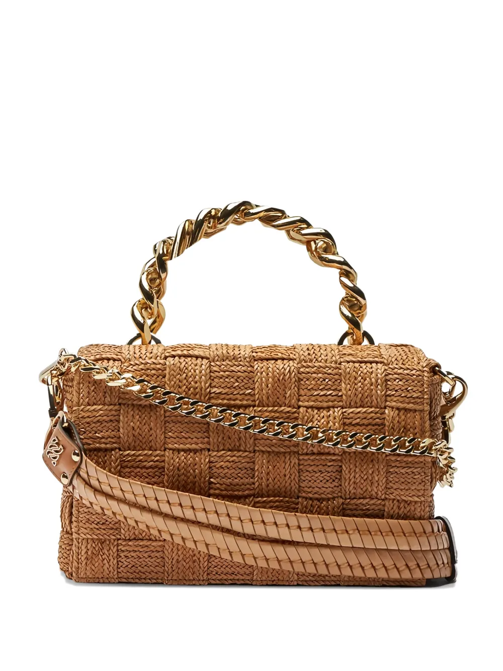 

Сумка-тоут с логотипом Hanoi Casadei, коричневый