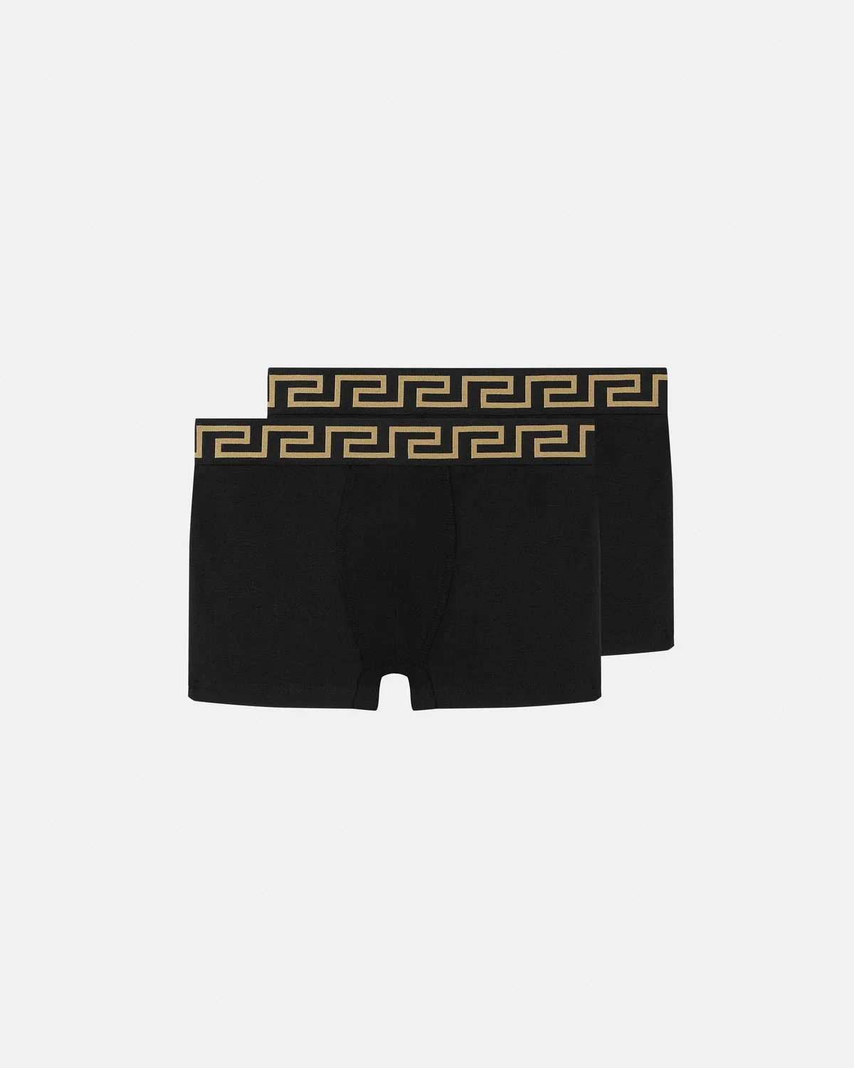Детские боксеры из жаккардового хлопкового джерси, 2 штуки в упаковке Versace, черный