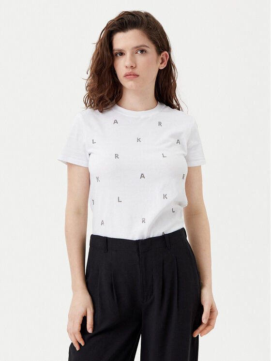 

Футболка обычного кроя A1W17078 Karl Lagerfeld, белый