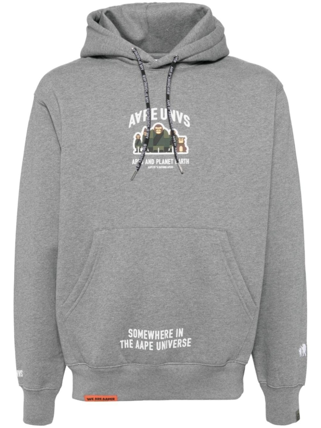 

AAPE BY *A BATHING APE худи с логотипом, серый