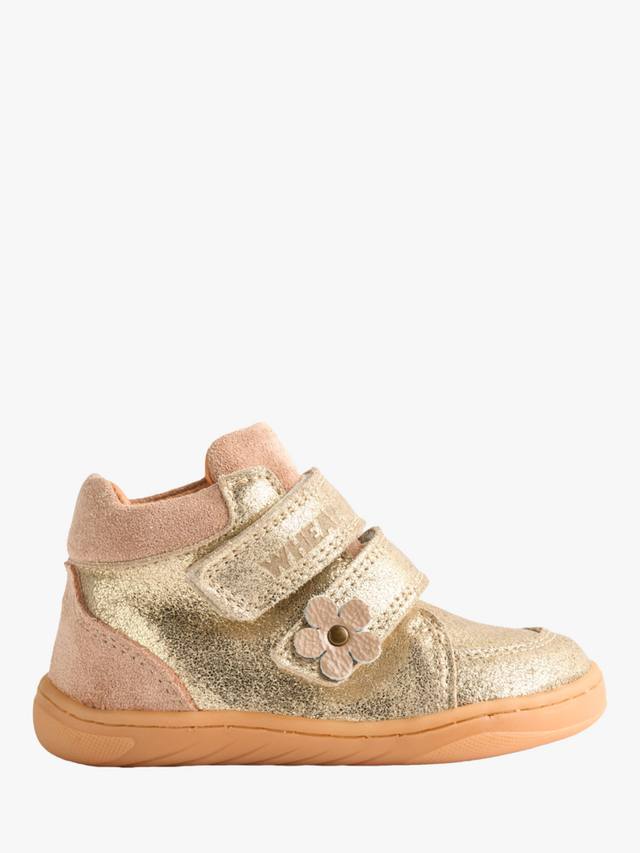 

Детские кожаные пинетки Metallic WHEAT, Gold/Multi