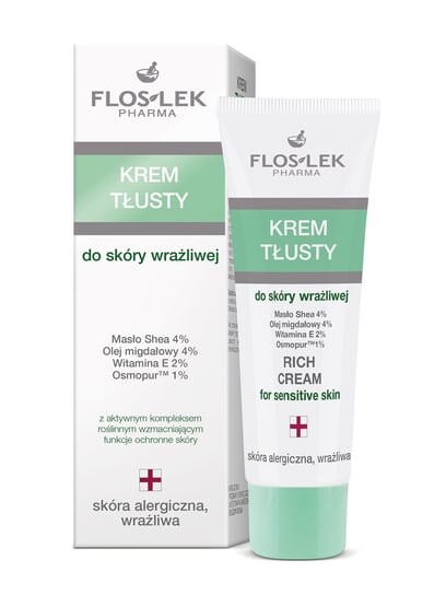 Крем для лица Floslek — Флослек, Гипоаллергенная серия, жирный для чувствительной кожи, , FLOS-LEK, 50 мл