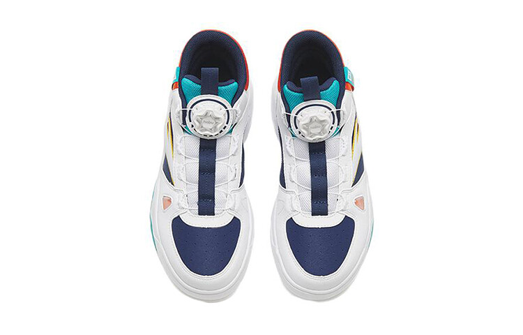Детские кроссовки для скейтбординга GS High-top белые/синие/оранжевые Anta Kids — фото 3