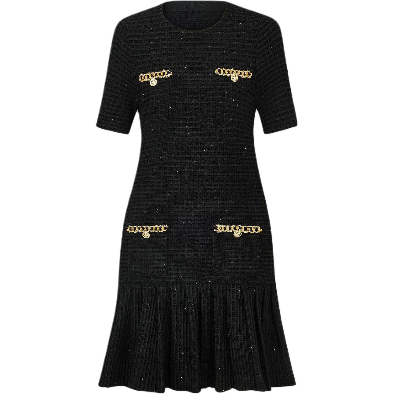 

KARL LAGERFELD / Karl Lagerfeld Jeans Karl Lagerfeld SS25 платье с короткими рукавами Women's Black