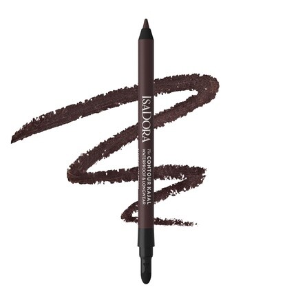 

Черный карандаш-подводка для глаз IsaDora Perfect Contour Kajal для макияжа Smokey Eyes - Высокопигментированный и гипоаллергенный - Легкое нанесение - Шоколадно-коричневый