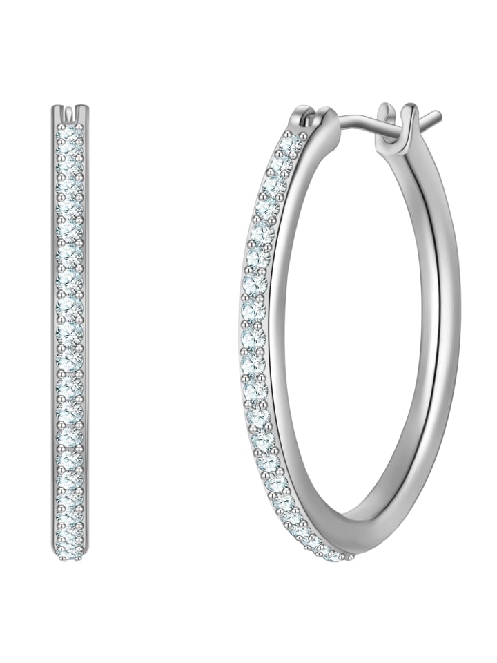 

Yokoamii Латунные серьги с кубическим цирконием в серебряной оправе