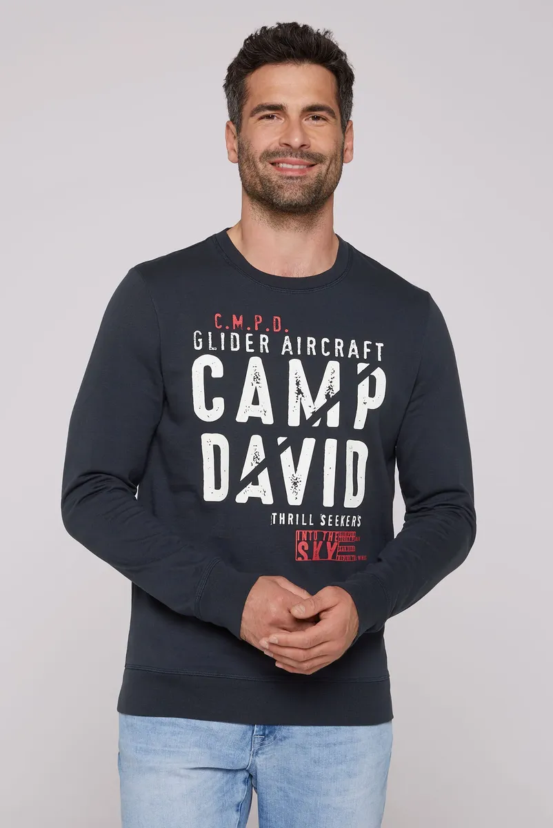 

Свитер CAMP DAVID из хлопка, синий