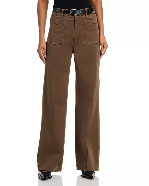 

Изысканные джинсы с высокой талией от Moth Frame, коричневый