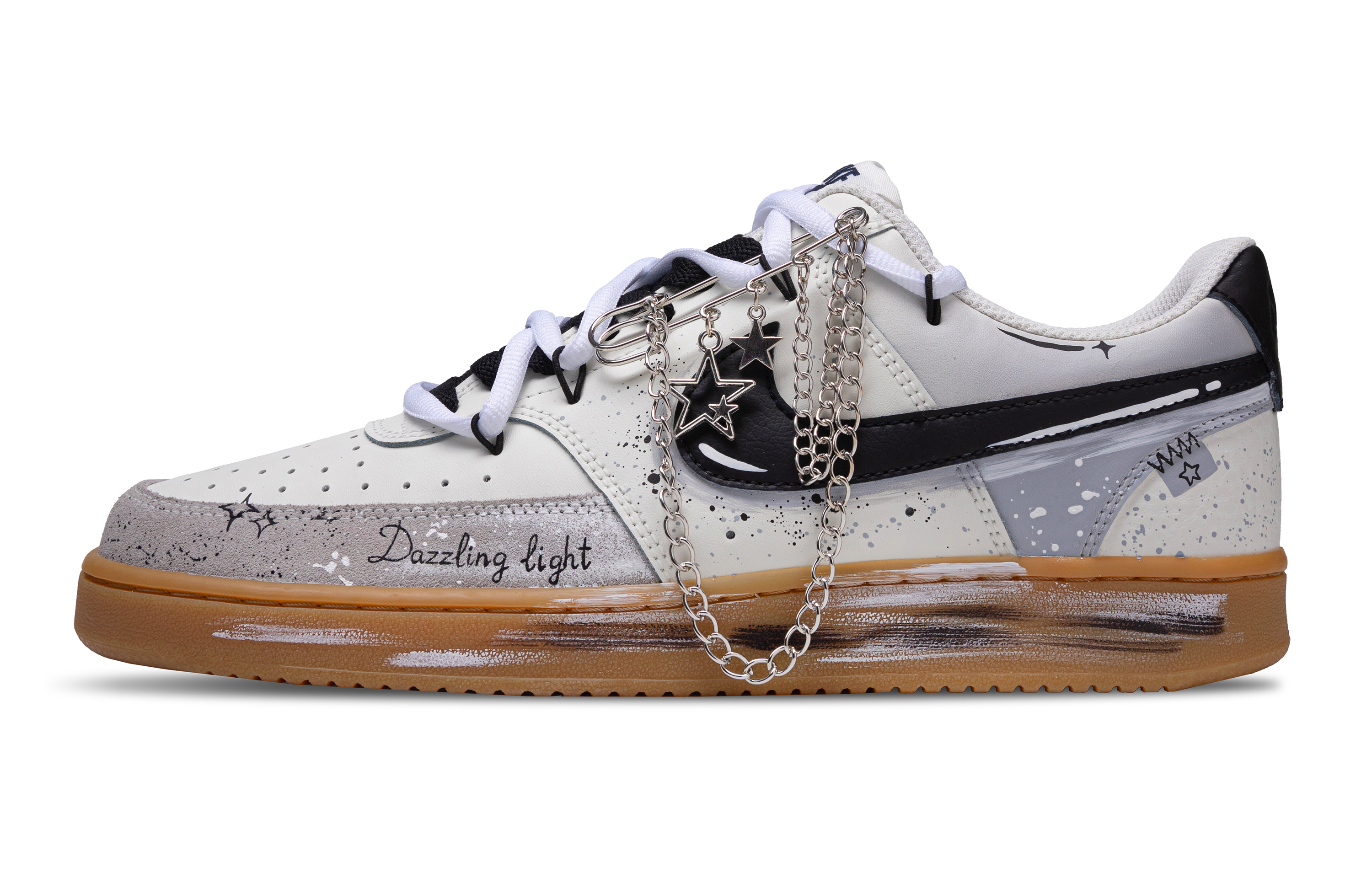 

Кроссовки для скейтбординга Court Vision 1 Steam Starry Sky Low Top, мужские, серые Nike, Gray