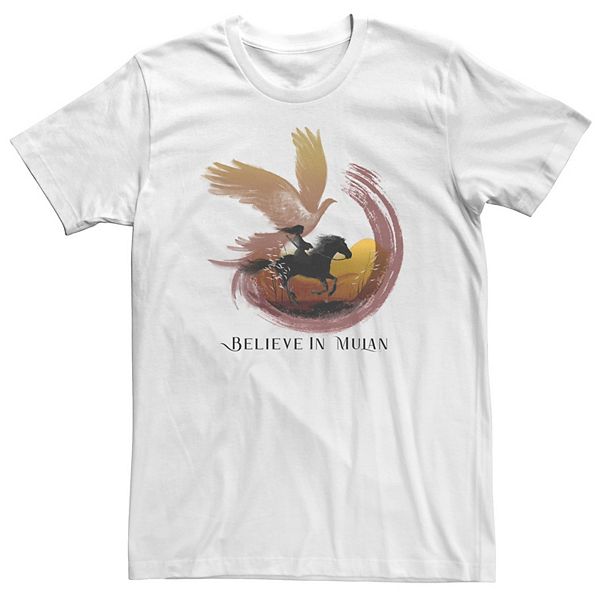 

Футболка Big & Tall Mulan Live Action Believe in Mulan Water Color Collage Licensed Character