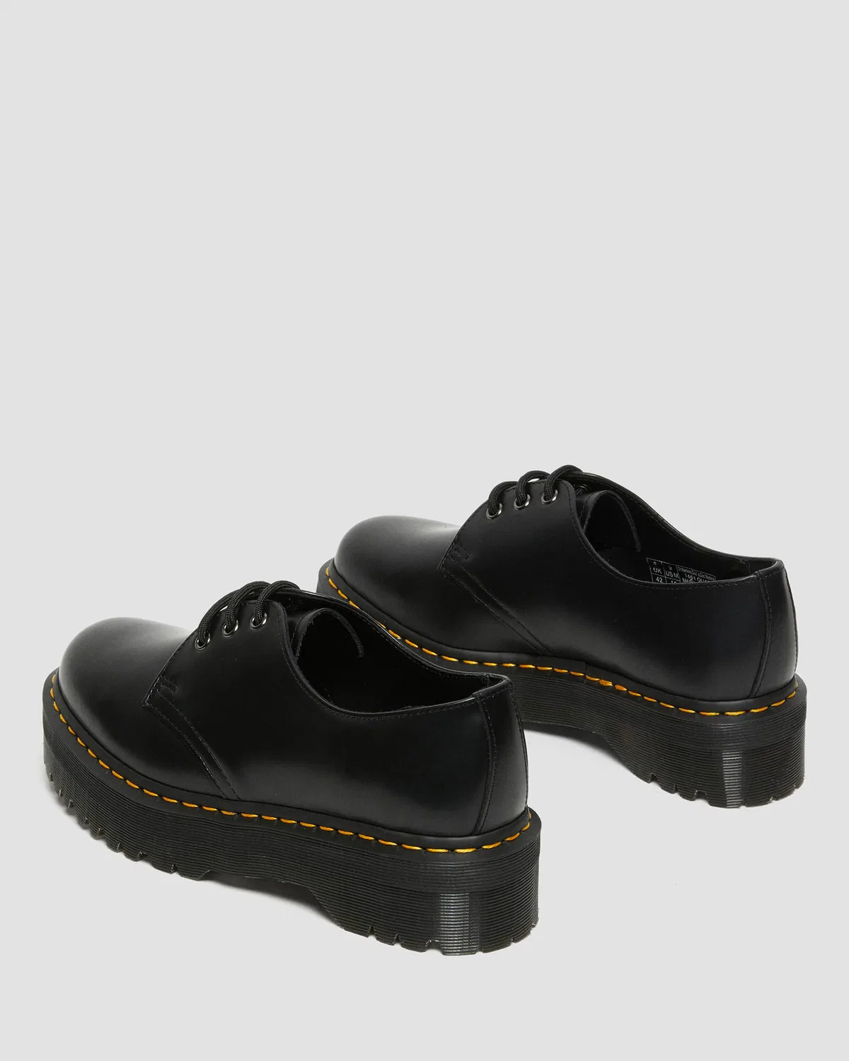 Мужские чёрные дерби Dr. Martens 1461 Quad — фото 4