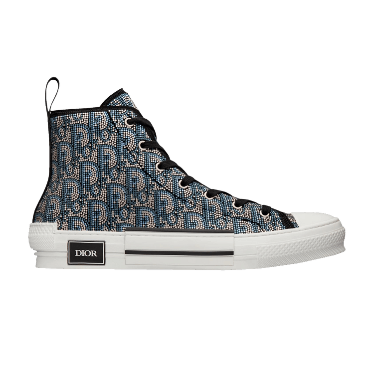

Кроссовки Dior B23 High 'Dior Oblique Strass - Blue', синий