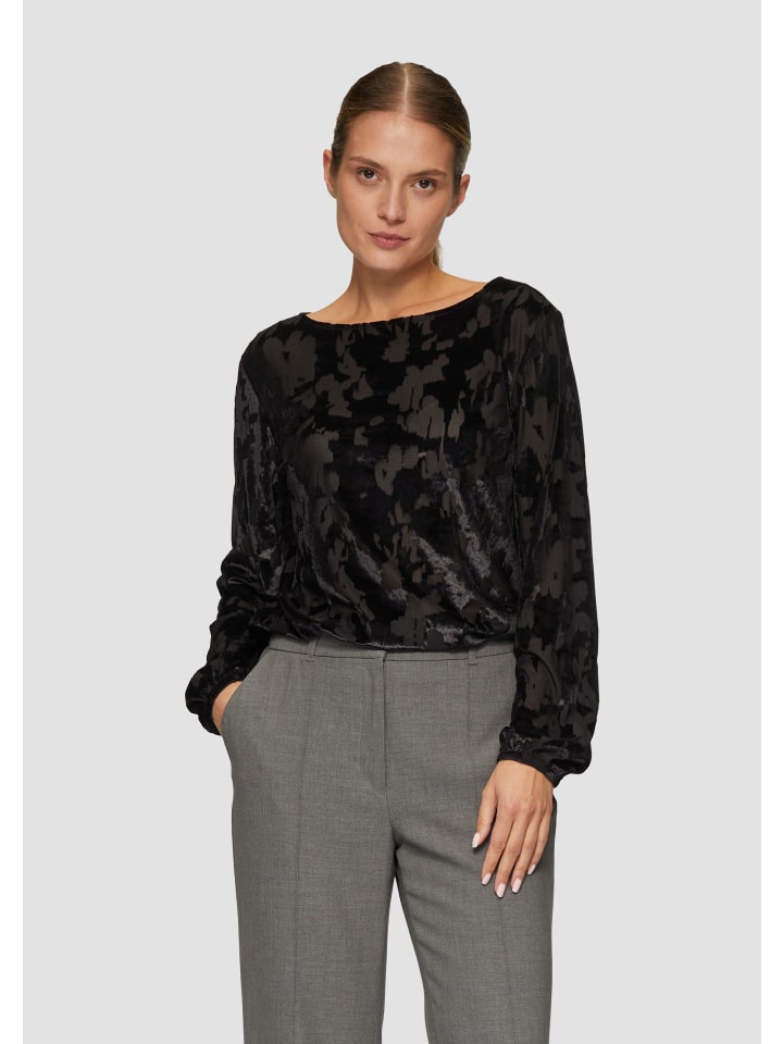 

Футболка s.Oliver BLACK LABEL T-Shirt langarm, черный