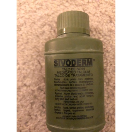 

Sivoderm De Talcof Sivoderm Medicated Talcum