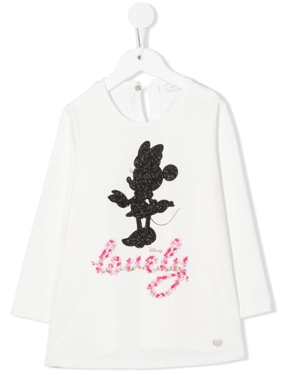 

Monnalisa футболка Lovely Minnie Mouse с длинными рукавами, белый