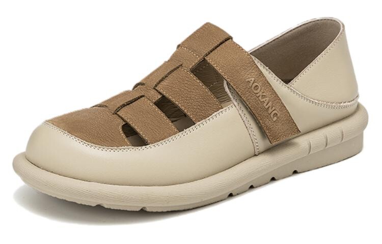 Туфли женские повседневные Women's Casual Shoes Women's Khaki Apricot Aokang