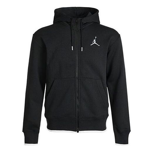 

Куртка Air Jordan MENS Logo Print Fleeced Sports Hooded Jacket Black, черный