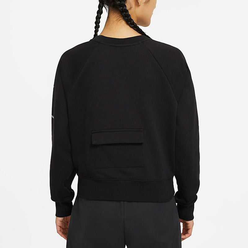 Худи (WMNS) Nike Sportswear Swoosh Casual Sports Round Neck Black Hoodie — фото 4