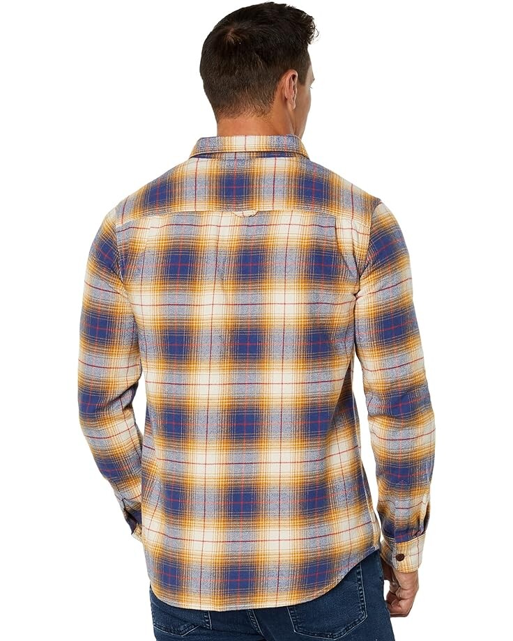 

Рубашка Superdry Vintage Check Overshirt, цвет Golden Navy Ombre