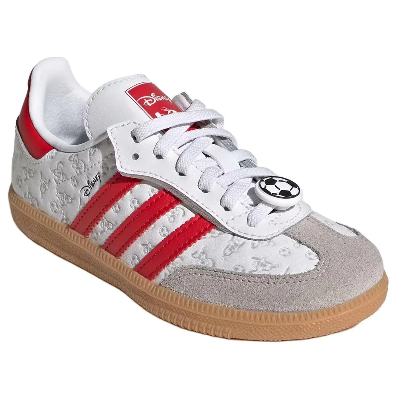Кроссовки (PS) Adidas x Disney Samba Og Comfort Elastic Lace 'White Better Scarlet' — фото 3