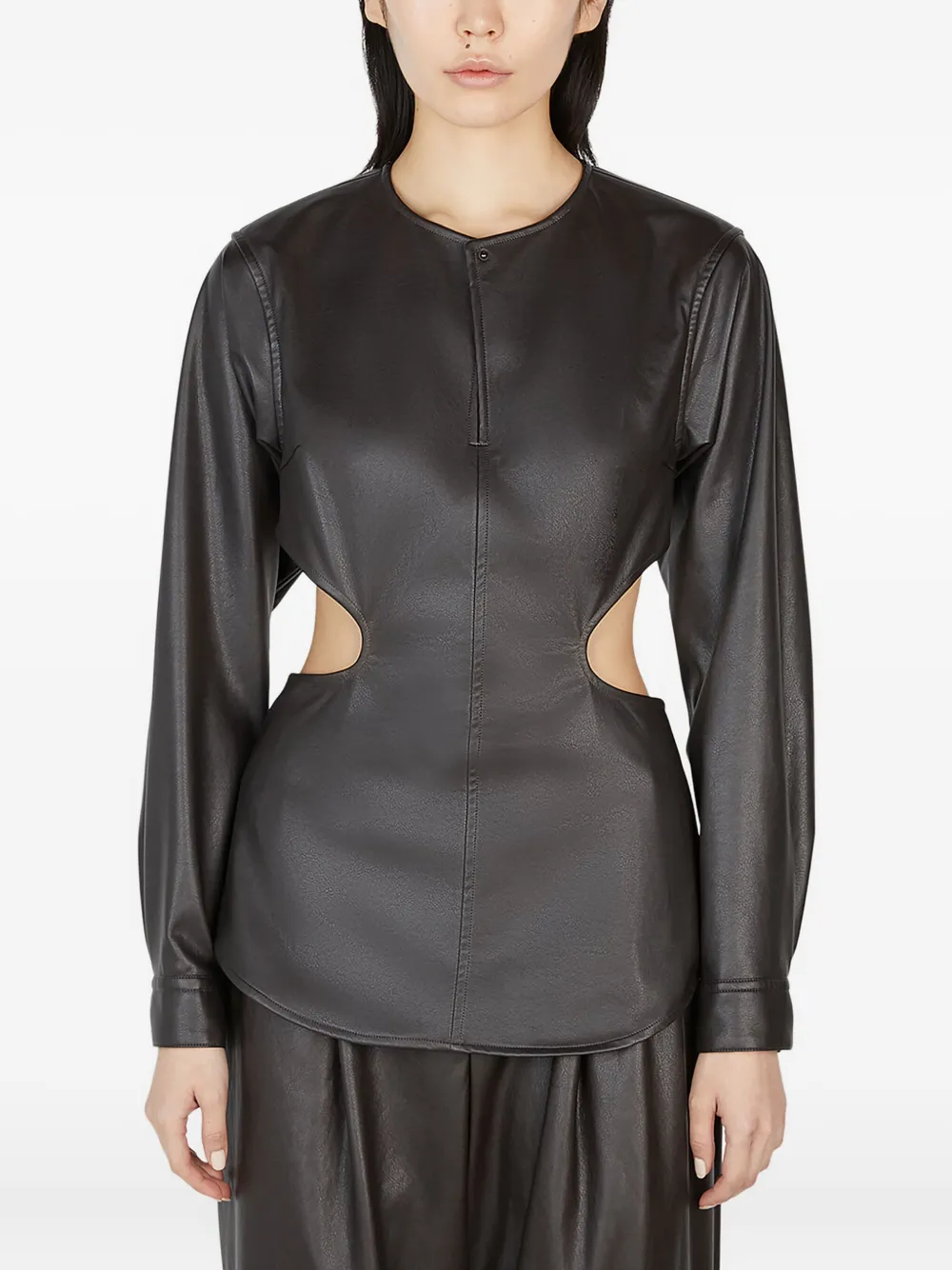 

Блузка с длинными рукавами Issey Miyake, коричневый