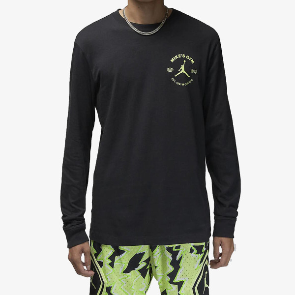 

Футболка с длинными рукавами mj df sprt bc gfx ls Crew Nike, черный