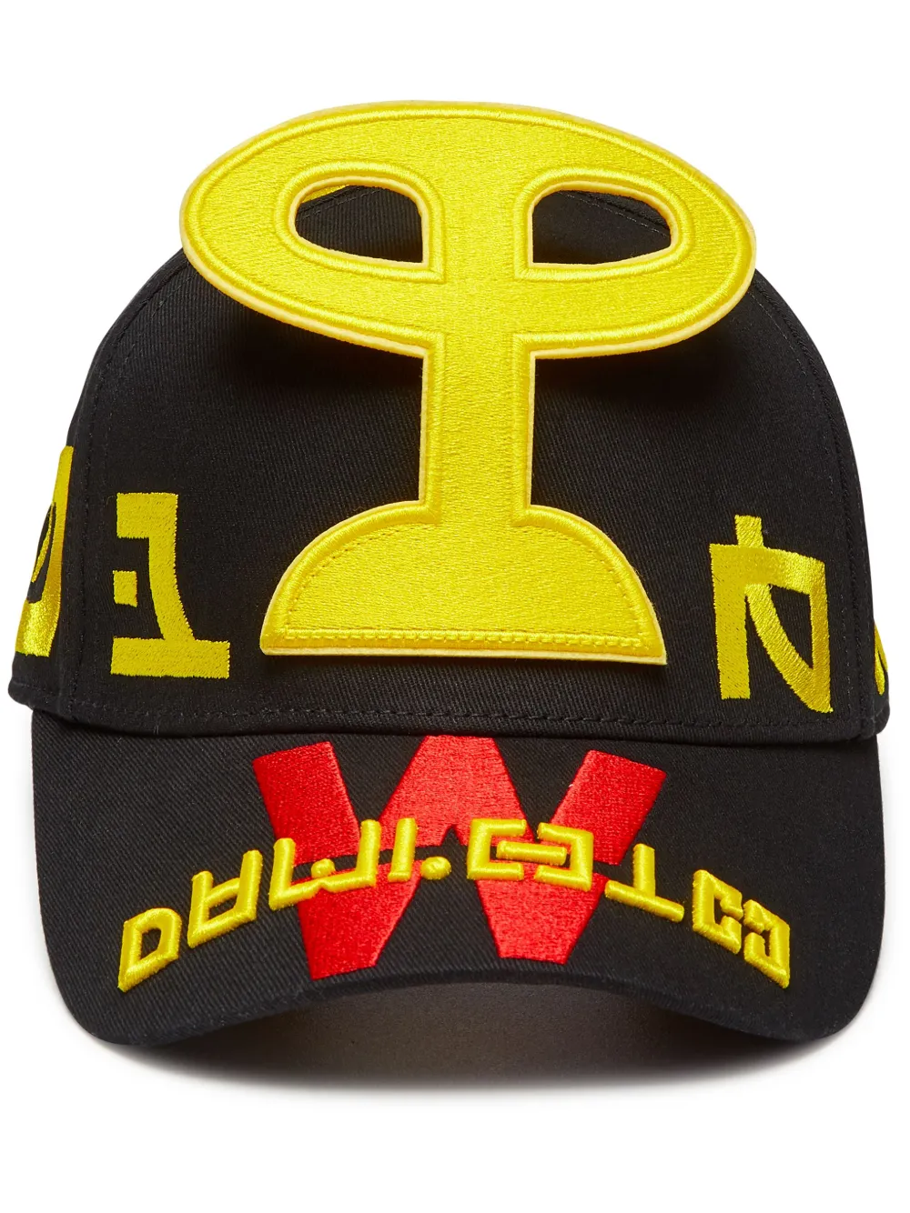 

Бейсболка с вышивкой Walter Van Beirendonck, черный
