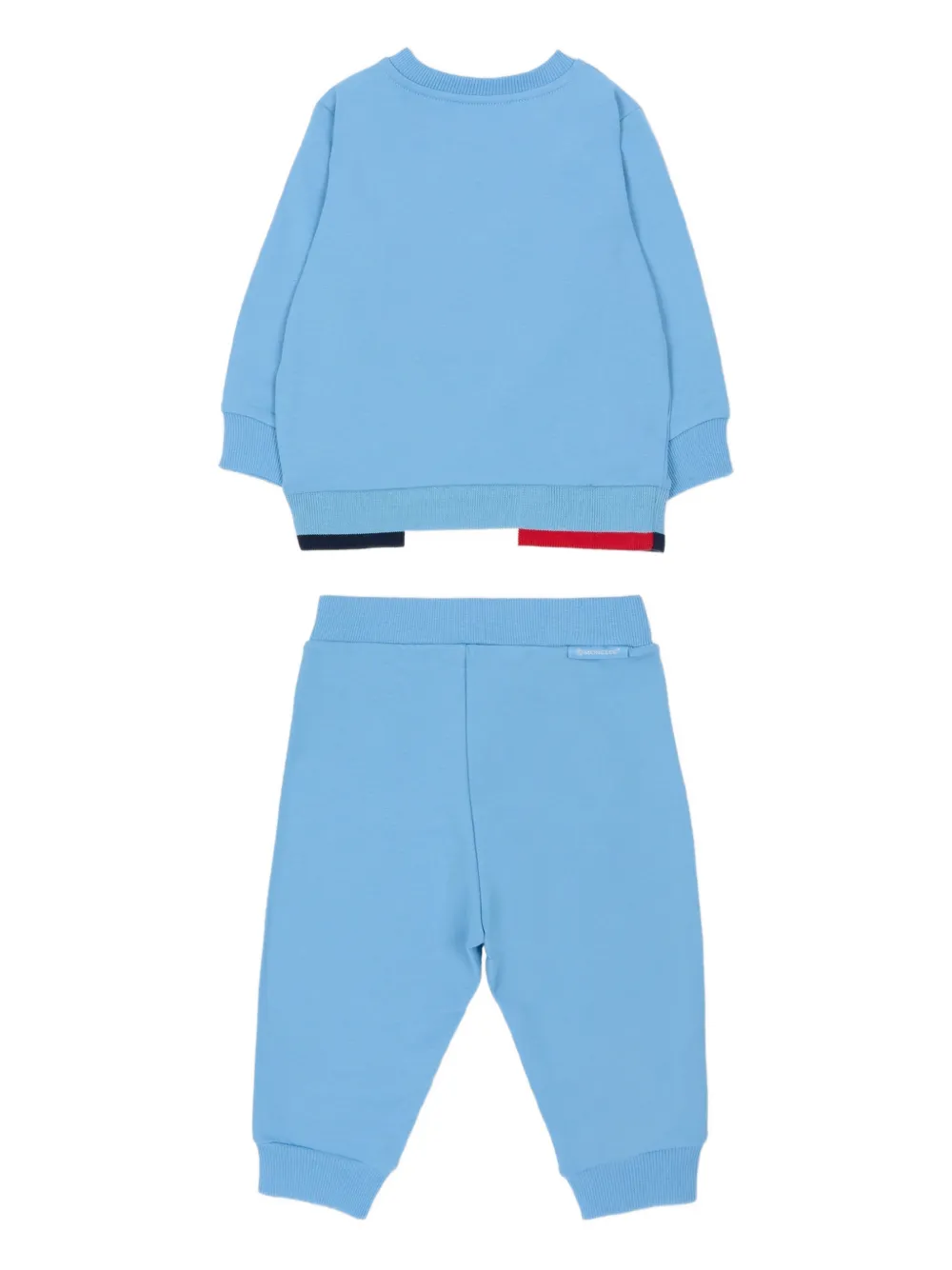 Комплект из двух брюк с нашивкой-логотипом Moncler Enfant, синий — фото 2