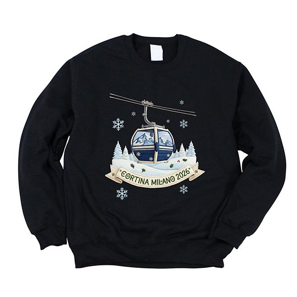 

Cortina milano 2026 ski lift - Женский графический свитшот Simply Sage Market, Midnight