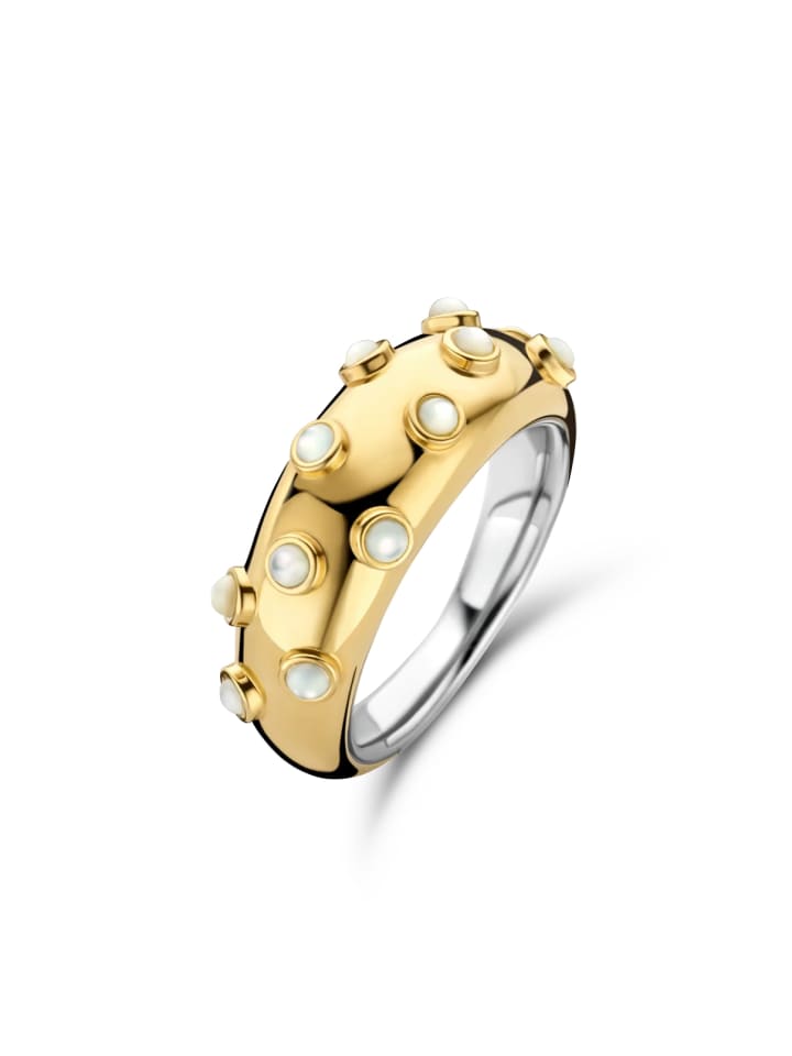 

Ti Sento Milano Кольцо "с перламутровым двухцветным золотым покрытием 12251MW" из серебра