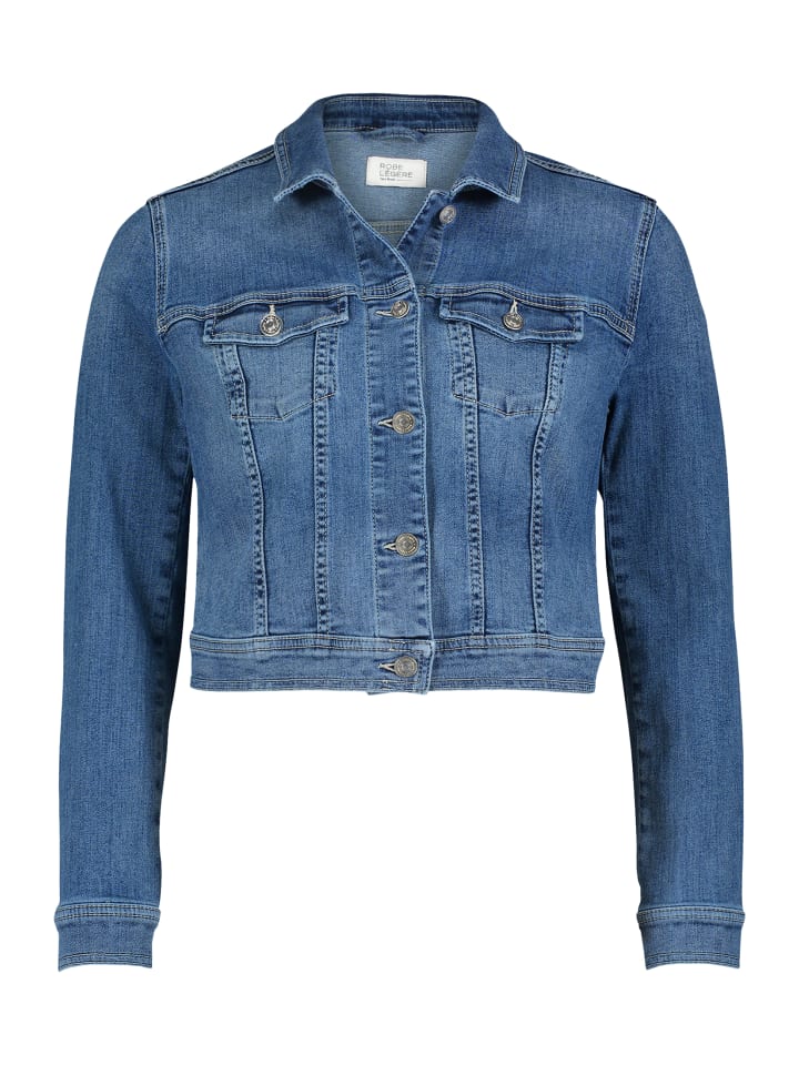 

Джинсовая куртка Vera Mont Jeansjacke mit Waschung, синий