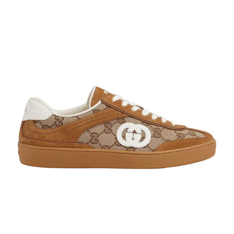 Кроссовки Gucci Wmns G75 'Interlocking G - Brown Suede', коричневый