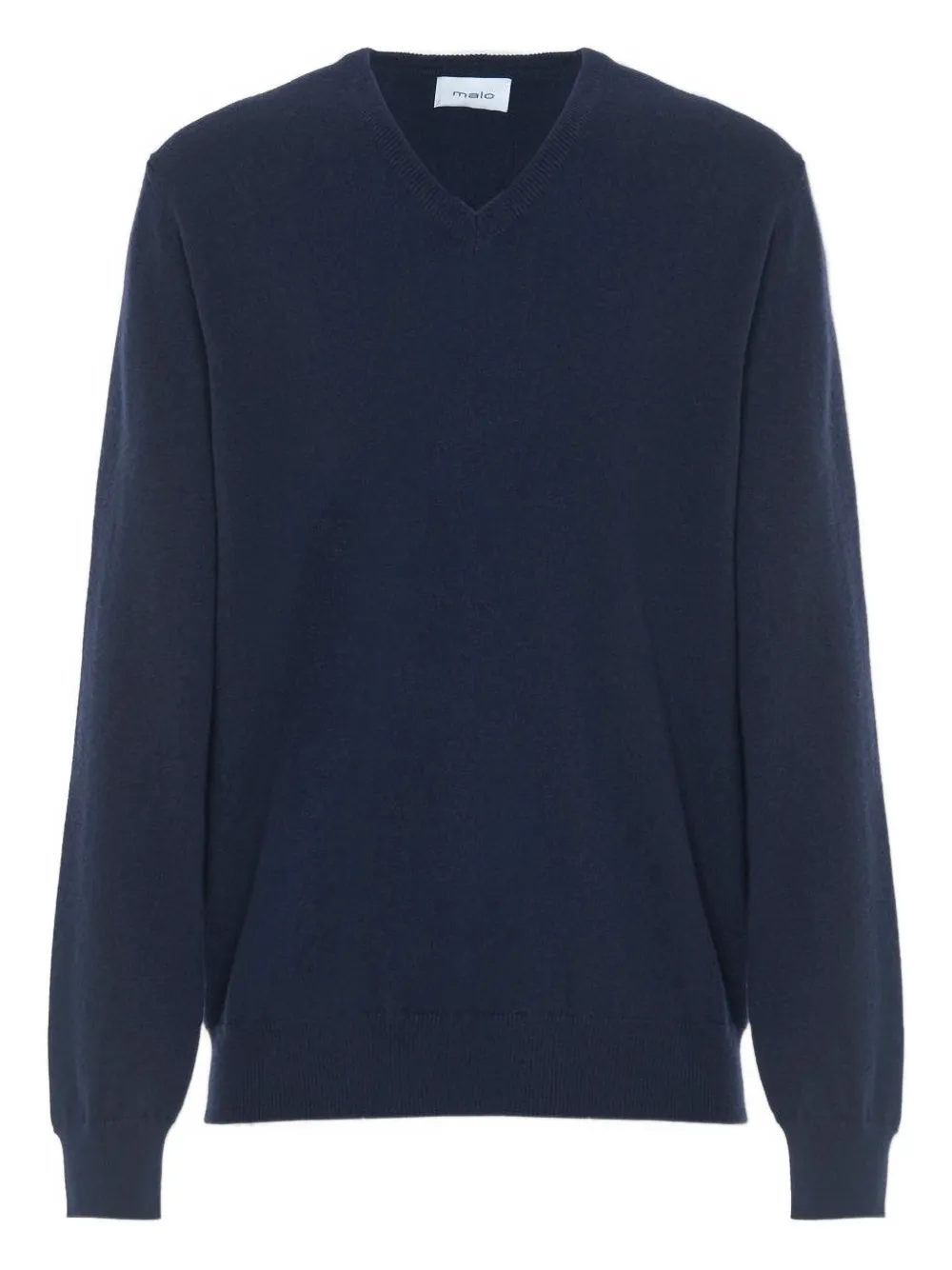 

Кашемировый свитер с V-образным вырезом Malo, синий