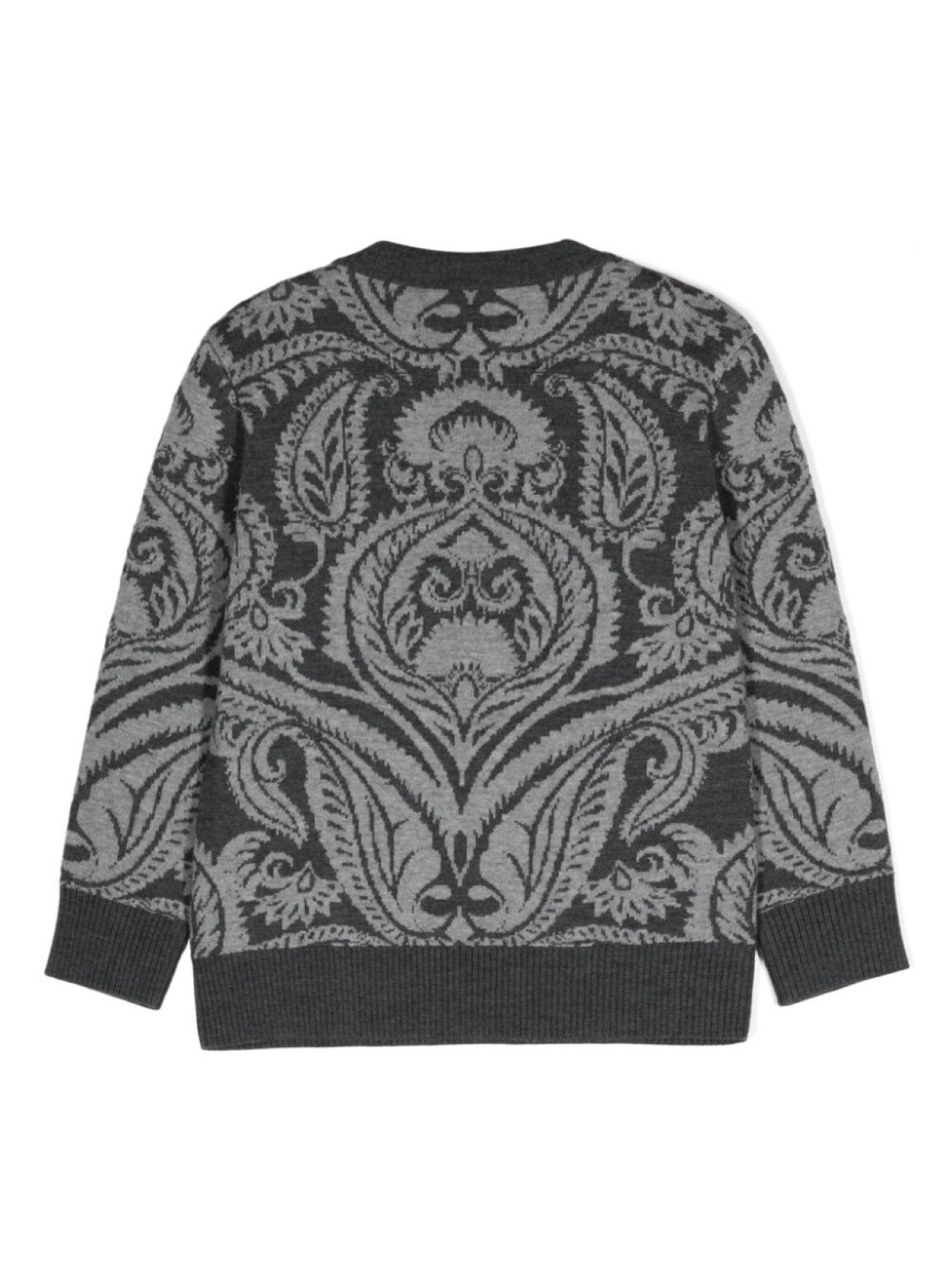 

ETRO KIDS жаккардовый джемпер, серый