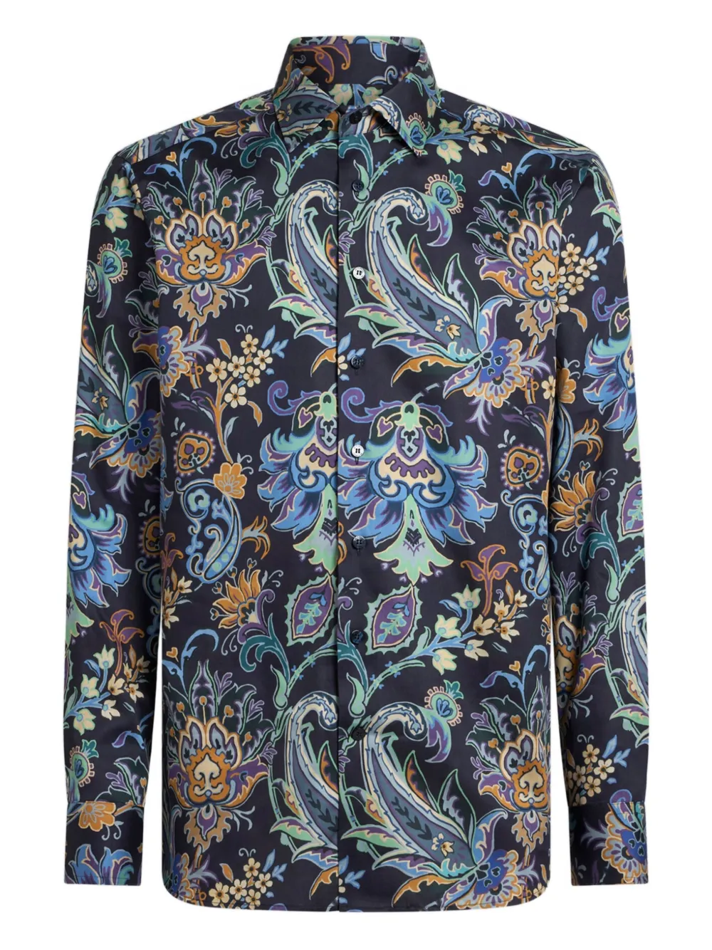

Рубашка с длинными рукавами и принтом пейсли Etro, синий