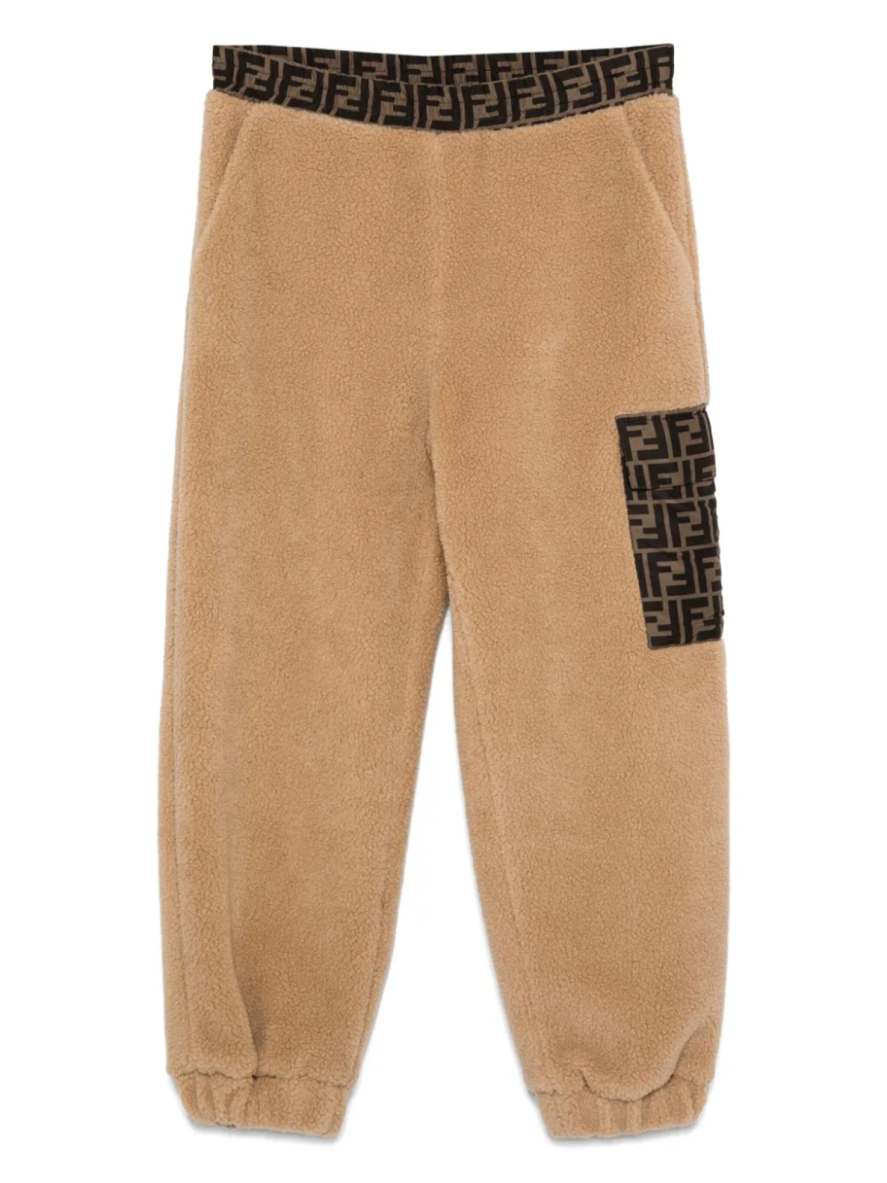 

Спортивные брюки с логотипом FF Fendi Kids, нейтральный