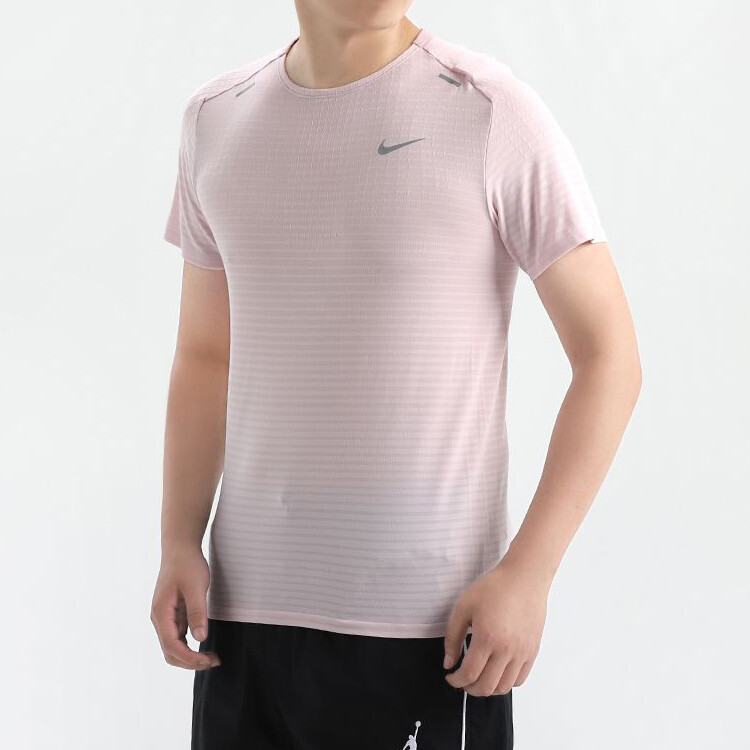 Футболка мужская светло-розовая Nike, светло-розовый — фото 3