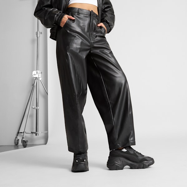 

Брюки из кожзаменителя Super Puma, черный