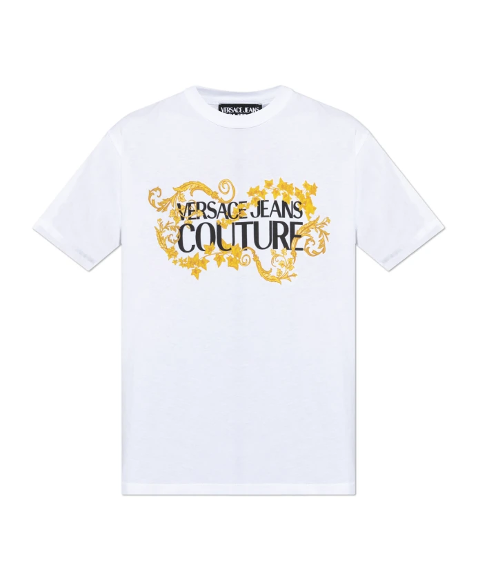 

Футболка с логотипом Versace Jeans Couture, белый