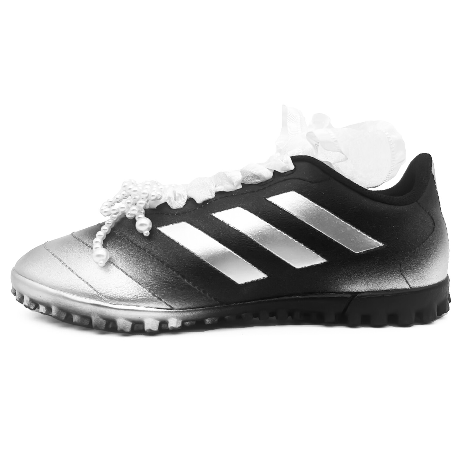 

Футбольные бутсы GOLETTO VII унисекс с низким верхом, черный/серебряный Adidas