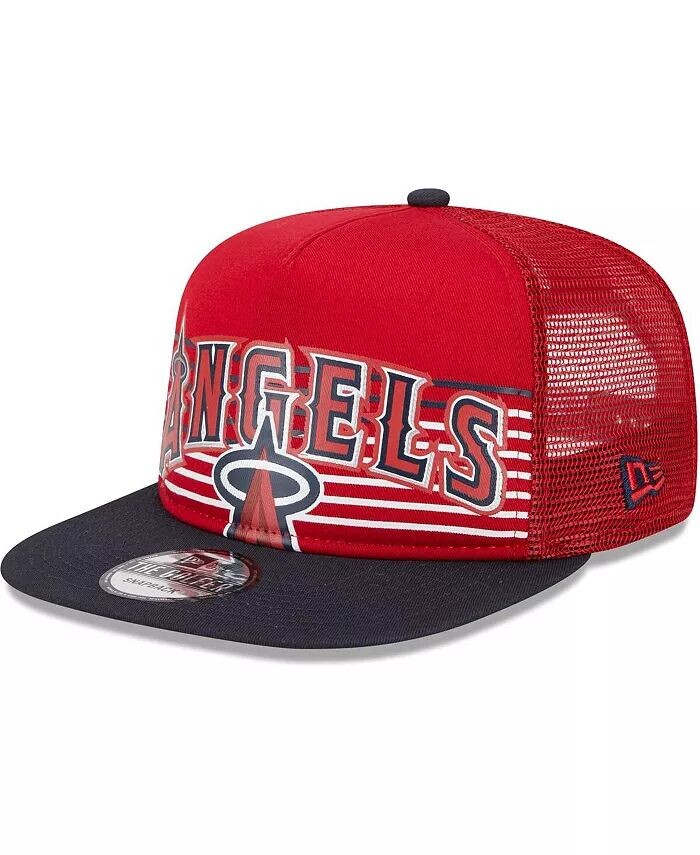 

Мужская красная кепка Snapback Los Angeles Angels Speed ​​Golfer Trucker New Era, красный