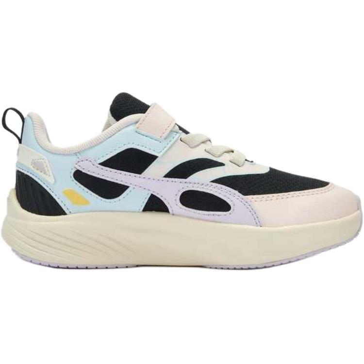 PUMA Pounce Lite нескользящие низкие детские повседневные туфли beige black — фото 3