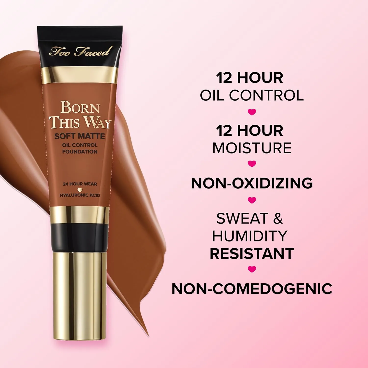 Тональный крем Too Faced Born This Way Soft Matte Foundation | Увлажняющий, матирующий, водостойкий тональный крем, контролирующий жирность кожи в течение всего дня, 30 мл, 05 Seashell (Fair with Rosy Undertones) — фото 4