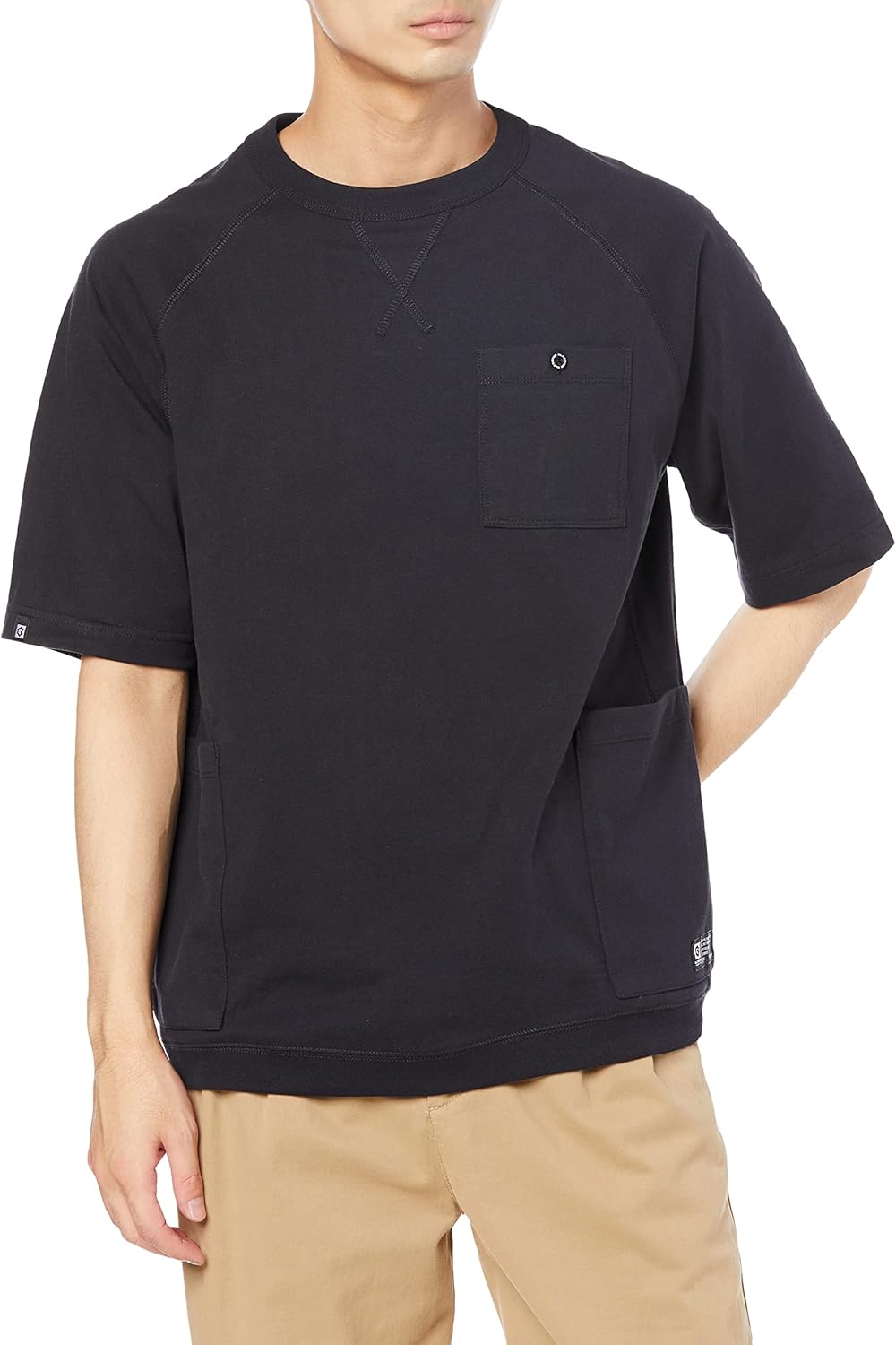 

Футболка с короткими рукавами и пятью карманами снаружи Co-Cos Nobuoka, темно-синий